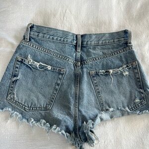 Zara Distressed Denim Shorts